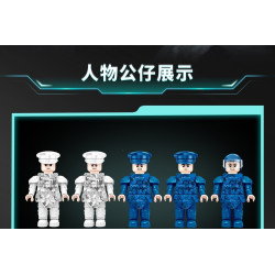 minGDi LEIBAO 8925 Xếp hình lắp ráp ghép mô hình Dự án Nantianmen: Tàu sân bay chiến lược hàng không vũ trụ quy mô lớn Luanniao