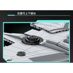 minGDi LEIBAO 8925 Xếp hình lắp ráp ghép mô hình Dự án Nantianmen: Tàu sân bay chiến lược hàng không vũ trụ quy mô lớn Luanniao