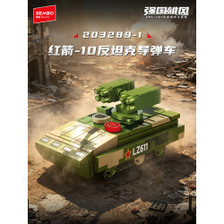 SEMBO 203289 Xếp hình lắp ráp ghép mô hình Hộp phóng tên lửa tầm xa PHL-9 8 tổ hợp