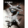 SEMBO 202300 Xếp hình lắp ráp ghép mô hình Một đất nước hùng mạnh: Máy bay ném bom chiến lược tầm trung và tầm xa H-6K 1:127
