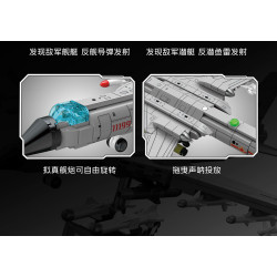 SEMBO 202300 Xếp hình lắp ráp ghép mô hình Một đất nước hùng mạnh: Máy bay ném bom chiến lược tầm trung và tầm xa H-6K 1:127
