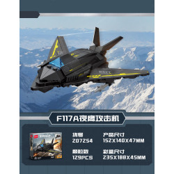 SEMBO 207253 SEMBO 207254 SEMBO 207255 SEMBO 207256 Xếp hình lắp ráp ghép mô hình Máy bay trinh sát SR-71 Blackbird 4 tổ hợp