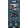 SEMBO 207253 SEMBO 207254 SEMBO 207255 SEMBO 207256 Xếp hình lắp ráp ghép mô hình Máy bay trinh sát SR-71 Blackbird 4 tổ hợp