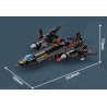 SEMBO 207253 SEMBO 207254 SEMBO 207255 SEMBO 207256 Xếp hình lắp ráp ghép mô hình Máy bay trinh sát SR-71 Blackbird 4 tổ hợp