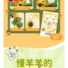 Wekki 518213 Xếp hình lắp ráp ghép mô hình Con dê dễ chịu và con sói to lớn: Khung ảnh giả tưởng tuyệt vời của cừu 6 loại Hộp mù