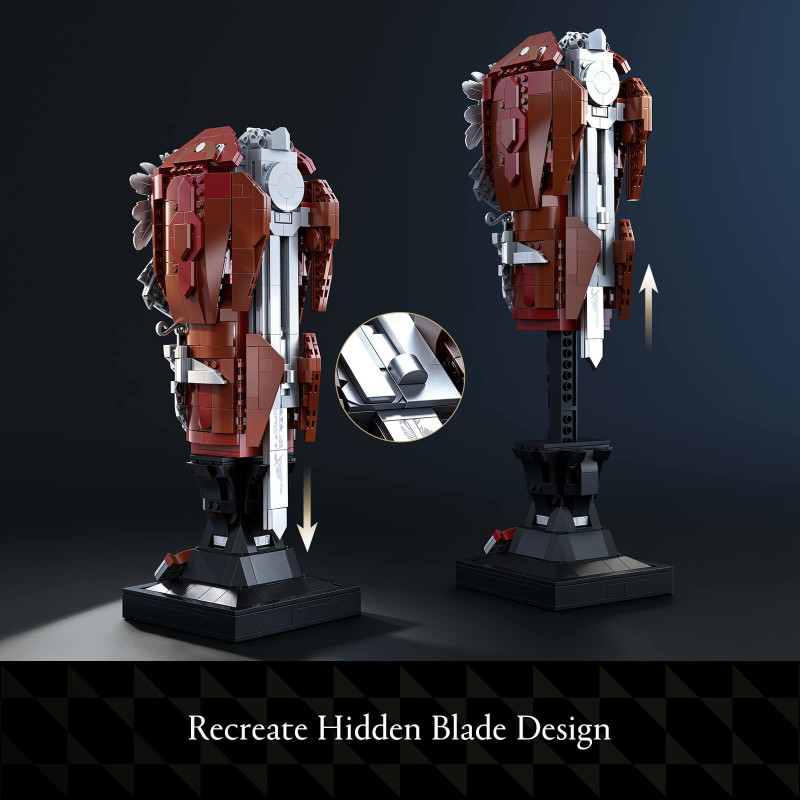 WISE BLOCK AULDEY HA395104US Ezio・Hidden Blade Xếp hình lắp ráp ghép mô hình Assassin's Creed 2: Thanh kiếm ẩn của Ezio