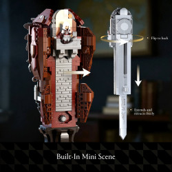 WISE BLOCK AULDEY HA395104US Ezio・Hidden Blade Xếp hình lắp ráp ghép mô hình Assassin's Creed 2: Thanh kiếm ẩn của Ezio
