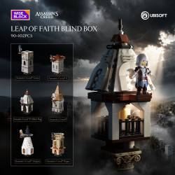 WISE BLOCK AULDEY HA395101US Leap of Faith Xếp hình lắp ráp ghép mô hình Assassin's Creed: Leap of Faith Blind Box 6 mô hình