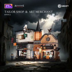 WISE BLOCK AULDEY HA395103US Tailor Shop & Art Merchant Xếp hình lắp ráp ghép mô hình Assassin's Creed 2: Cửa hàng may mặc và cửa hàng nghệ thuật