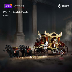 WISE BLOCK AULDEY HA395102US Papal Carriage Xếp hình lắp ráp ghép mô hình Assassin's Creed Brotherhood: Chuyến xe của Giáo hoàng