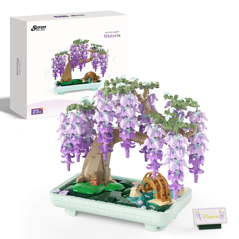 WISE BLOCK AULDEY HA393033US Seren：Wisteria Xếp hình lắp ráp ghép mô hình Seren: Wisteria