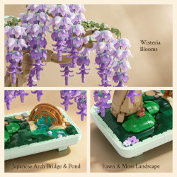 WISE BLOCK AULDEY HA393033US Seren：Wisteria Xếp hình lắp ráp ghép mô hình Seren: Wisteria