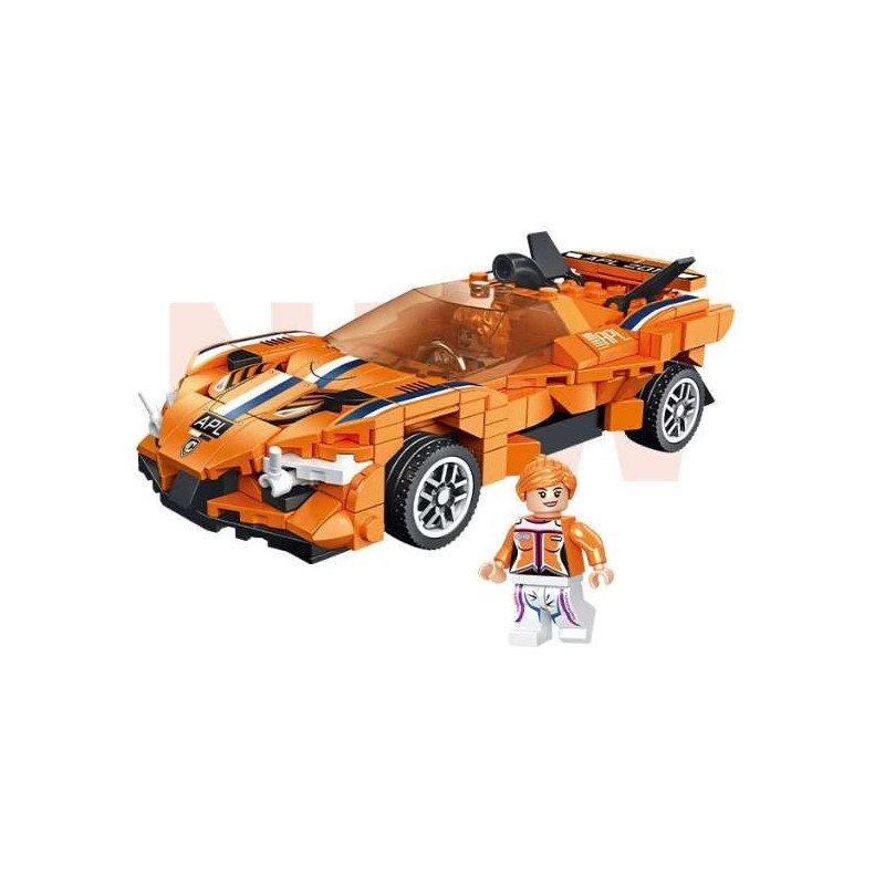 FORANGE FC1632 1632 ĐUA XE FC1632 bộ đồ chơi xếp lắp ráp ghép mô hình Speed Champions Racing Cars Đua Xe Công Thức