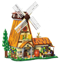MORKMODEL MORK UrGe XMORK 20301 Windmill Vineyard Xếp hình lắp ráp ghép mô hình Vườn nho Cối xay gió Pháp
