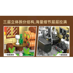 MORKMODEL MORK UrGe XMORK 20301 Windmill Vineyard Xếp hình lắp ráp ghép mô hình Vườn nho Cối xay gió Pháp