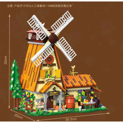 MORKMODEL MORK UrGe XMORK 20301 Windmill Vineyard Xếp hình lắp ráp ghép mô hình Vườn nho Cối xay gió Pháp