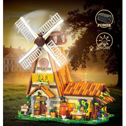 MORKMODEL MORK UrGe XMORK 20301 Windmill Vineyard Xếp hình lắp ráp ghép mô hình Vườn nho Cối xay gió Pháp