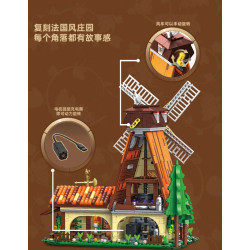 MORKMODEL MORK UrGe XMORK 20301 Windmill Vineyard Xếp hình lắp ráp ghép mô hình Vườn nho Cối xay gió Pháp