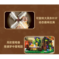 MORKMODEL MORK UrGe XMORK 20301 Windmill Vineyard Xếp hình lắp ráp ghép mô hình Vườn nho Cối xay gió Pháp