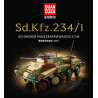 QUANGUAN 100322 Xếp hình lắp ráp ghép mô hình Xe trinh sát bọc thép hạng nặng Sd.Kfz.234 1 1:28