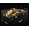 QUANGUAN 100322 Xếp hình lắp ráp ghép mô hình Xe trinh sát bọc thép hạng nặng Sd.Kfz.234 1 1:28