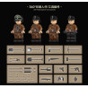 QUANGUAN 100322 Xếp hình lắp ráp ghép mô hình Xe trinh sát bọc thép hạng nặng Sd.Kfz.234 1 1:28