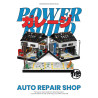 Pibo PB8867 Auto Repair Shop Xếp hình lắp ráp ghép mô hình Cửa hàng sửa chữa ô tô