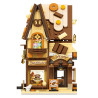 WISE BLOCK AULDEY HA393503US Miniature Mile：Chocolate Shop Xếp hình lắp ráp ghép mô hình cửa hàng sô cô la