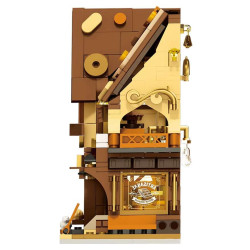 WISE BLOCK AULDEY HA393503US Miniature Mile：Chocolate Shop Xếp hình lắp ráp ghép mô hình cửa hàng sô cô la