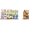 WISE BLOCK AULDEY HA393503US Miniature Mile：Chocolate Shop Xếp hình lắp ráp ghép mô hình cửa hàng sô cô la