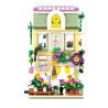 WISE BLOCK AULDEY HA393501US Miniature Mile：The Bloom Shop Xếp hình lắp ráp ghép mô hình cửa hàng hoa nở