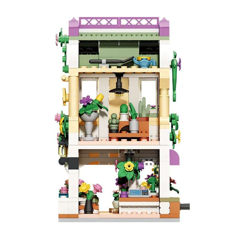 WISE BLOCK AULDEY HA393501US Miniature Mile：The Bloom Shop Xếp hình lắp ráp ghép mô hình cửa hàng hoa nở