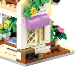 WISE BLOCK AULDEY HA393501US Miniature Mile：The Bloom Shop Xếp hình lắp ráp ghép mô hình cửa hàng hoa nở