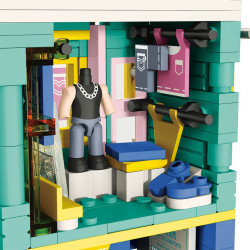 WISE BLOCK AULDEY HA393502US Miniature Mile：Boutique Store Xếp hình lắp ráp ghép mô hình Cửa hàng nhỏ
