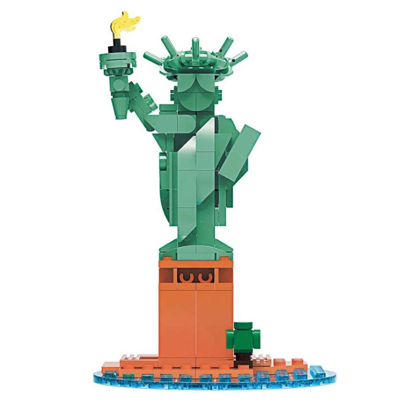 WISE BLOCK AULDEY U385625 Statue of Liberty Xếp hình lắp ráp ghép mô hình tượng nữ thần tự do