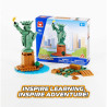 WISE BLOCK AULDEY U385625 Statue of Liberty Xếp hình lắp ráp ghép mô hình tượng nữ thần tự do