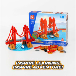 WISE BLOCK AULDEY EU385625 Golden Gate Bridge Xếp hình lắp ráp ghép mô hình cầu cổng vàng