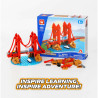 WISE BLOCK AULDEY EU385625 Golden Gate Bridge Xếp hình lắp ráp ghép mô hình cầu cổng vàng