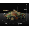 QUANGUAN 100323 Xếp hình lắp ráp ghép mô hình Xe trinh sát bọc thép hạng nặng Sd.Kfz.234 4 1:28