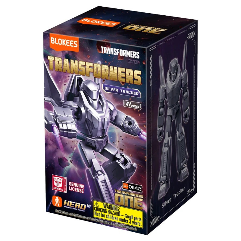 BLOKEES 01142 Silver Tracker Xếp hình lắp ráp ghép mô hình Transformers: Silver Tracker Mũi tên bạc