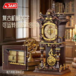 JAKI KJ038 ĐỒNG HỒ QUẢ LẮC CỔ ĐIỂN CƠ KHÍ bộ đồ chơi xếp lắp ráp ghép mô hình Creator RETRO MECHANICAL AESTHETICS Sáng Tạo