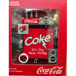 Kalos 82035 Kalos 82036 Kalos 82037 Coca-Cola Lub Lub Magnet Xếp hình lắp ráp ghép mô hình Coca-Cola: Nam châm tủ lạnh hình hạt đậu