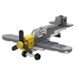 Onebrick OB-1083-3 Xếp hình lắp ráp ghép mô hình Tiêm kích mini BF109F