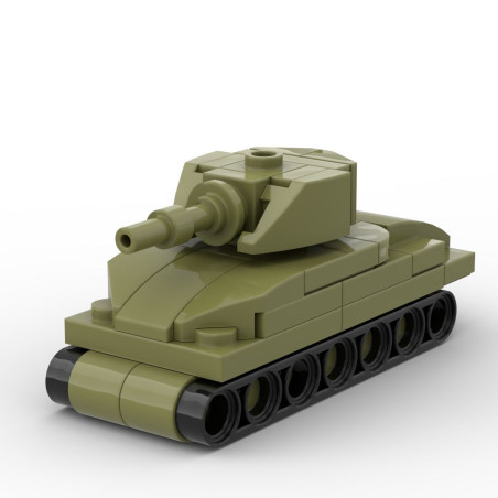 Onebrick OB-1083-7 Xếp hình lắp ráp ghép mô hình Sherman cỡ nhỏ M4A1