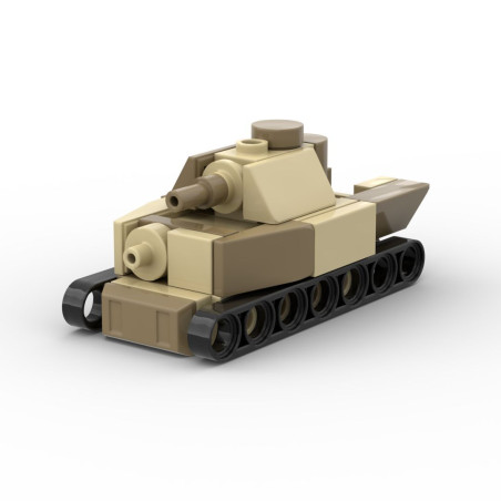 Onebrick OB-1083-25 Xếp hình lắp ráp ghép mô hình Xe Tăng Mini IV loại F1