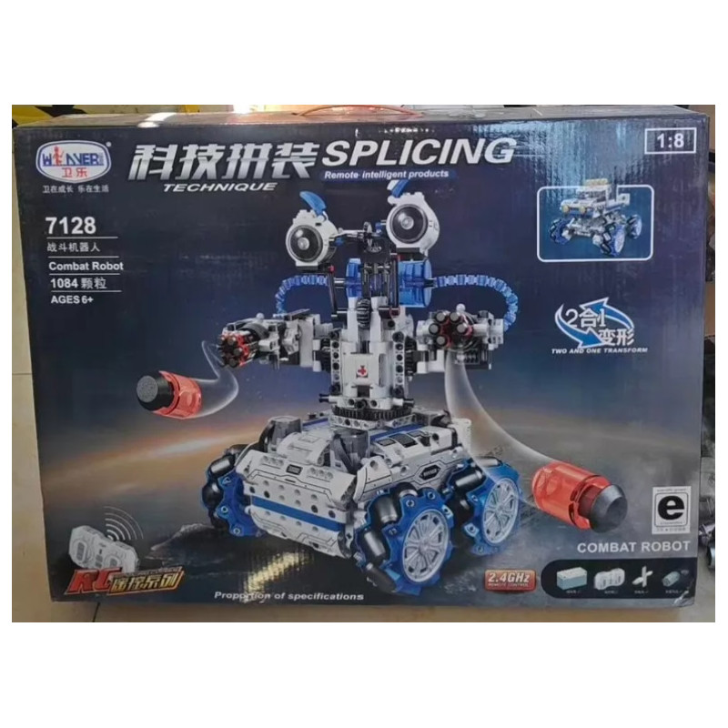 Winner JEMLOU 7128 Xếp hình lắp ráp ghép mô hình Công nghệ robot chiến đấu lắp ráp