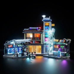 Lumibricks FunWhole 23004 Street Market Xếp hình lắp ráp ghép mô hình Blade Runner 2049: Ngõ mưa neon