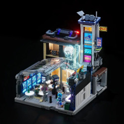 Lumibricks FunWhole 23004 Street Market Xếp hình lắp ráp ghép mô hình Blade Runner 2049: Ngõ mưa neon