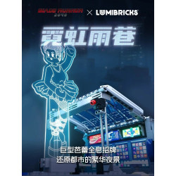 Lumibricks FunWhole 23004 Street Market Xếp hình lắp ráp ghép mô hình Blade Runner 2049: Ngõ mưa neon
