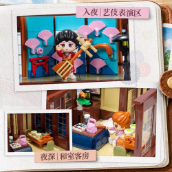 Pantasy 85063 Xếp hình lắp ráp ghép mô hình Kỳ nghỉ lang thang: Ngôi nhà suối nước nóng Nhật Bản